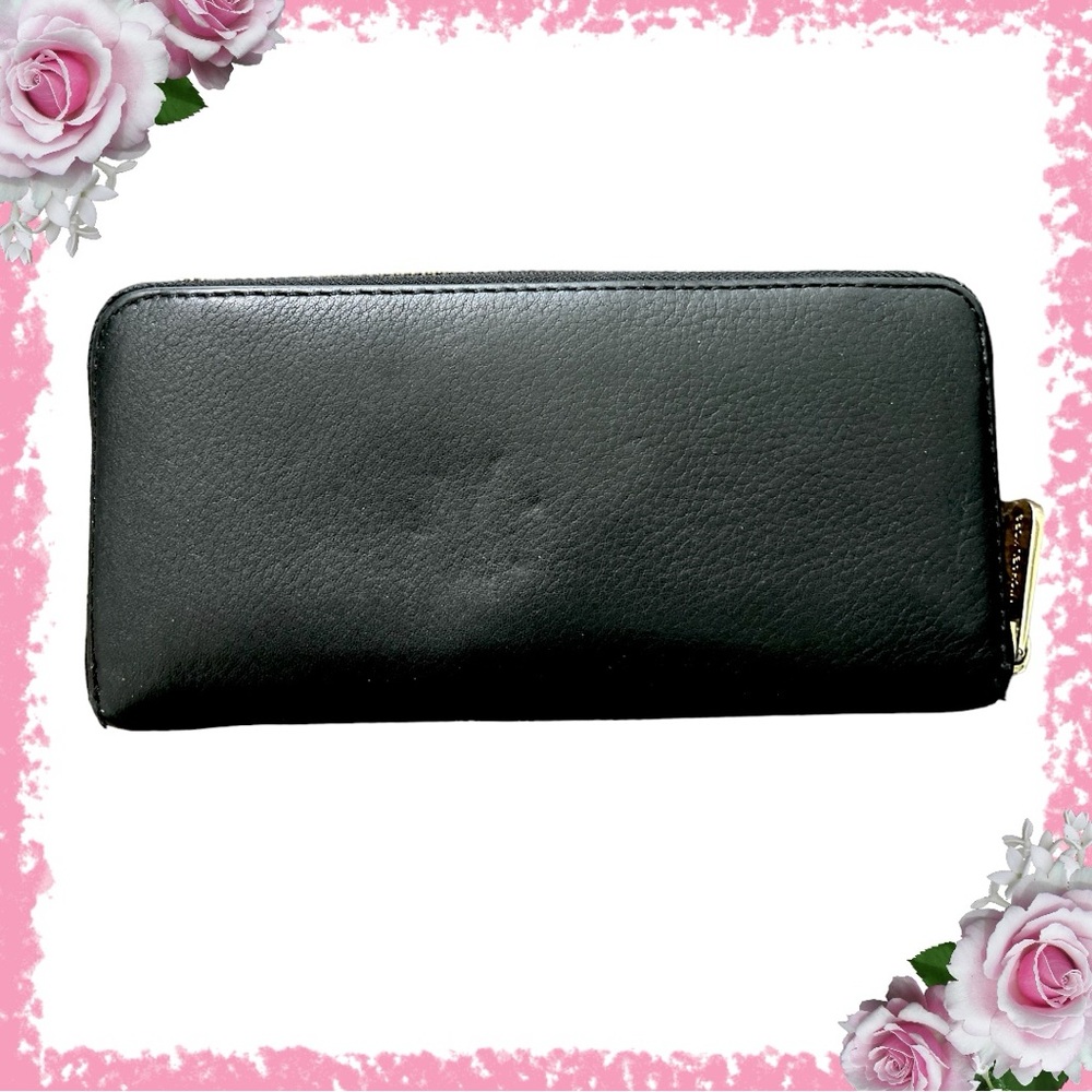 BUNDLE! Michael Kors Black Leather Full Zip Continental Wallet and Small Purse - Picture 9 of 16